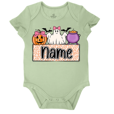 Personalized Halloween Girl Ghost Bodysuit