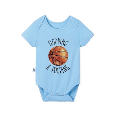 Basketball Baby Bodysuit 'Hooping & Pooping'