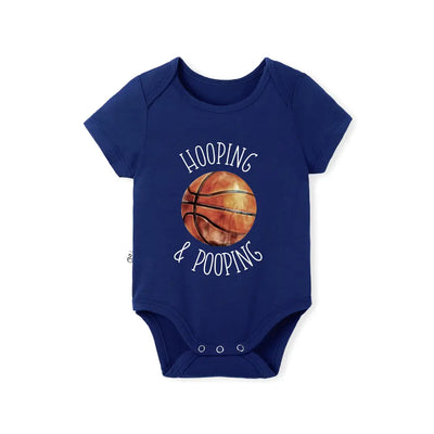 Basketball Baby Bodysuit 'Hooping & Pooping'
