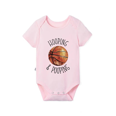 Basketball Baby Bodysuit 'Hooping & Pooping'