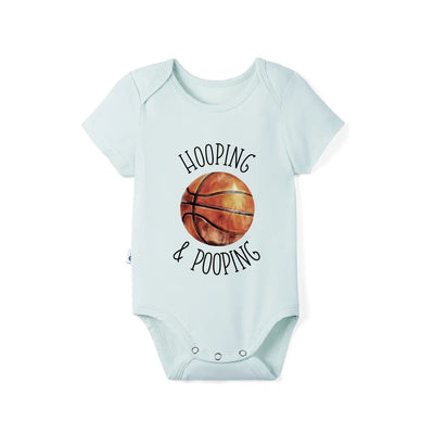 Basketball Baby Bodysuit 'Hooping & Pooping'