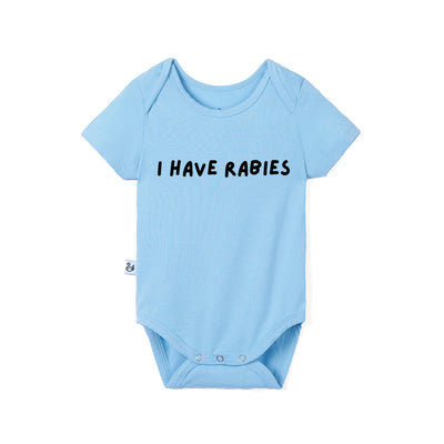 'I Have Rabies' Funny Bamboo Baby Onesie