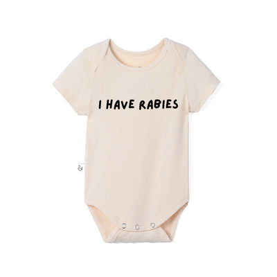 'I Have Rabies' Funny Bamboo Baby Onesie