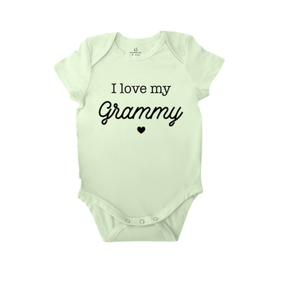 I Love My Grammy Baby Onesie – Bamboo Bodysuit in Mint