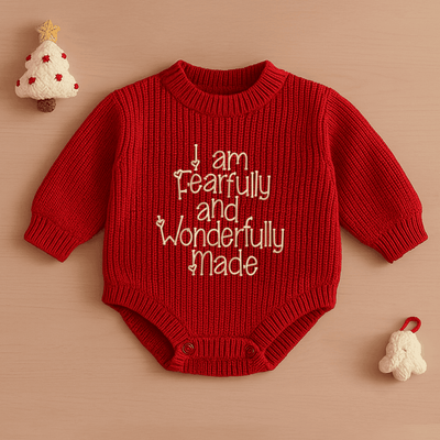 'I am Fearfully And Wonderfully Made' Baby Romper - SwaddleAn