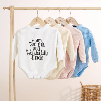 Embroidered Baby Romper in Answered Prayer