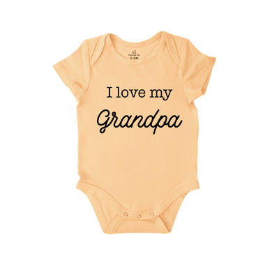 'I Love My Grandpa' Grandpa Baby Onesie - Bamboo Bodysuit
