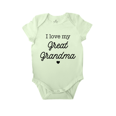 I Love My Great Grandma Baby Onesie SwaddleAn