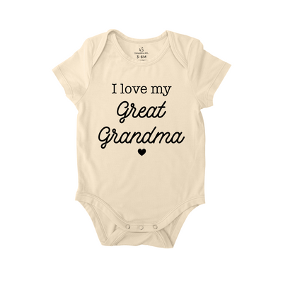 I love my Great Grandma Baby Onesie, Great Grandma Baby Bodysuits