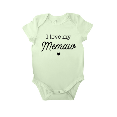 'I Love My Memaw' Onesie for a Special Bond Filled with Joy