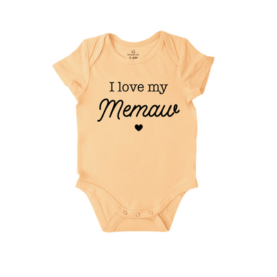 'I Love My Memaw' Onesie for a Special Bond Filled with Joy