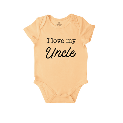Uncle Onesie - I Love My Uncle Bamboo Bodysuit