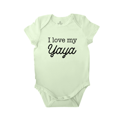 'I Love My Yaya' Bodysuit, Yaya Baby Onesie SwaddleAn