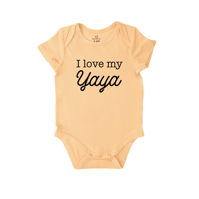 'I Love My Yaya' Bodysuit, Yaya Baby Onesie SwaddleAn