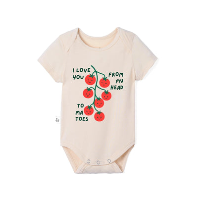 I love you from my head to ma toes Baby Bamboo Onesie