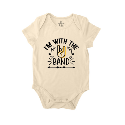 'I'm with the band' Bodysuit | Music Band Baby Onesie