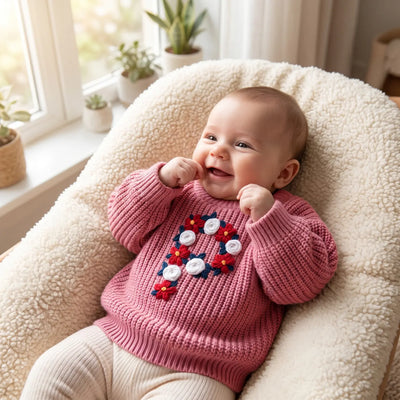 4th of july baby sweater