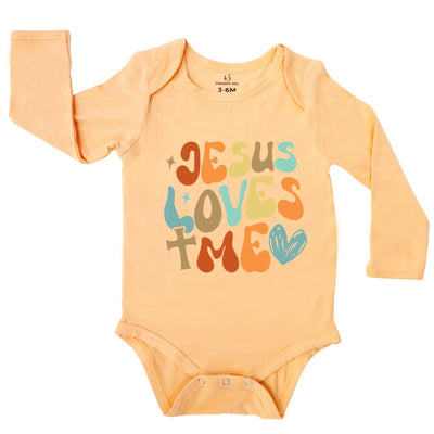 'Jesus Loves Me' Christian Baby Onesie - SwaddleAn