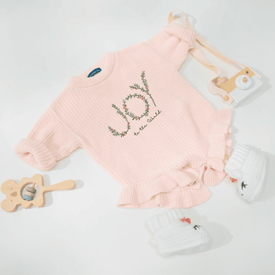Joy to the World Embroidery Baby Romper - SwaddleAn