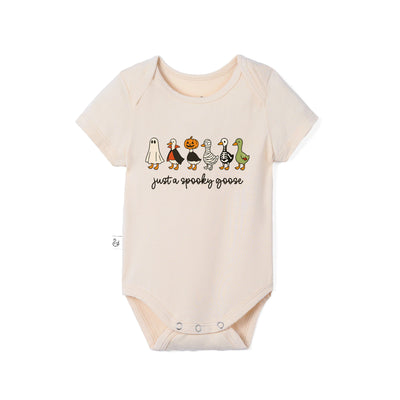 "Just A Spooky Goose" Halloween Bamboo Baby Bodysuit