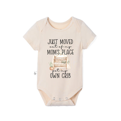 Just Moved Out Of My Mom's Place Got My Own Crib Bamboo Baby Bodysuit