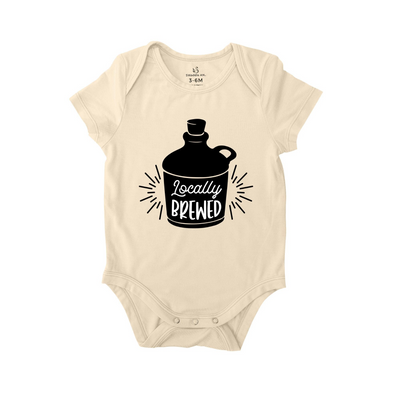 'Locally Brewed' Bodysuit | Funny Beer Baby Onesie