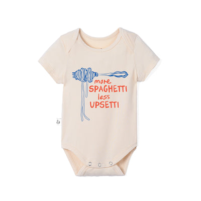 More Spaghetti Less Upsetti Bamboo Baby Bodysuit