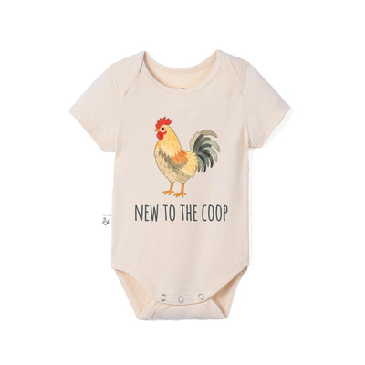 New To The Coop Bamboo Onesie