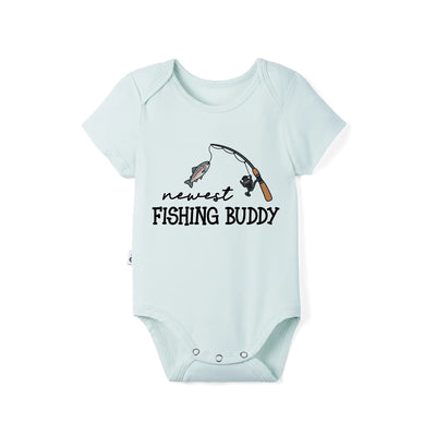 Newest Fishing Buddy Baby Onesie