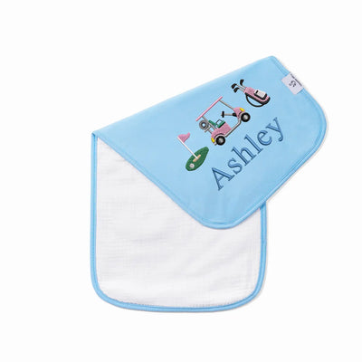 Personalized Baby Golf Burp Cloths