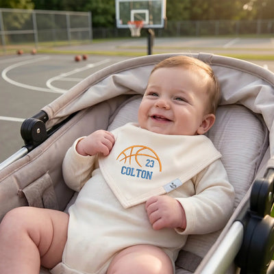 Personalized Basketball Baby Bib
