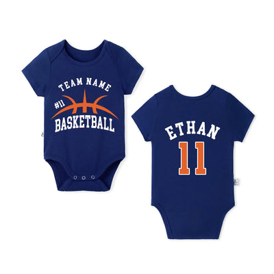 Personalized Basketball Baby Onesie