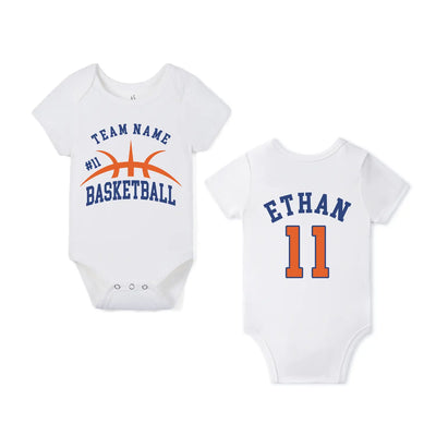 Personalized Basketball Baby Onesie