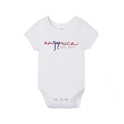 Personalized Coquette America Baby Onesie