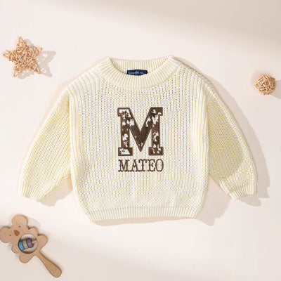 Personalized Cowboy Baby Sweater With Name