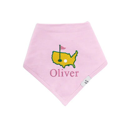 Personalized Embroidered Baby Golf Bib