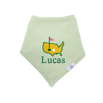 Personalized Embroidered Baby Golf Bib