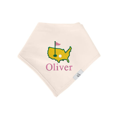 Personalized Embroidered Baby Golf Bib