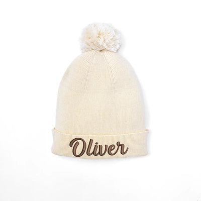 Personalized Embroidered Name Baby Beanie