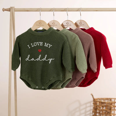 Personalized I love My Daddy Baby Romper