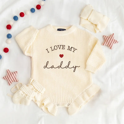 Personalized I love My Daddy Baby Romper