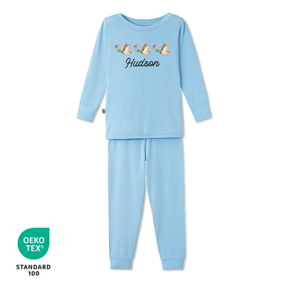 Personalized Name Mallard Duck Baby Pajamas