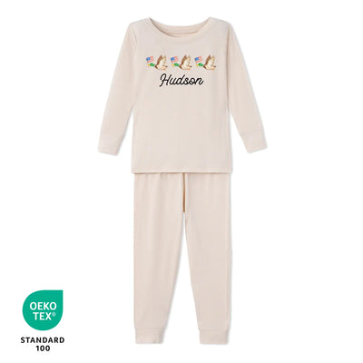 Personalized Name Mallard Duck Baby Pajamas