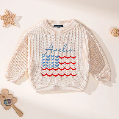 Personalized 4th of July Name Sweater