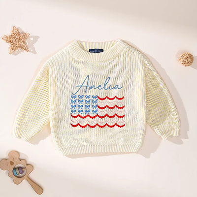 Personalized 4th of July Name Sweater