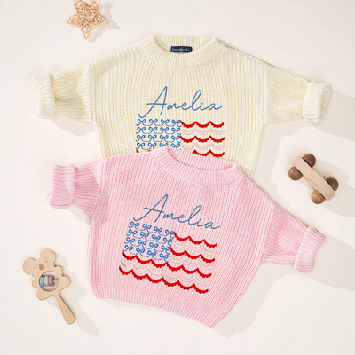 Personalized 4th of July Name Sweater
