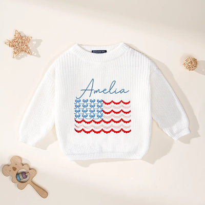 Personalized 4th of July Name Sweater