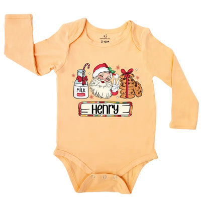 Personalized Christmas Santa Sweet Baby Onesie