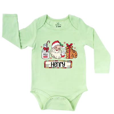 Personalized Christmas Santa Sweet Baby Onesie