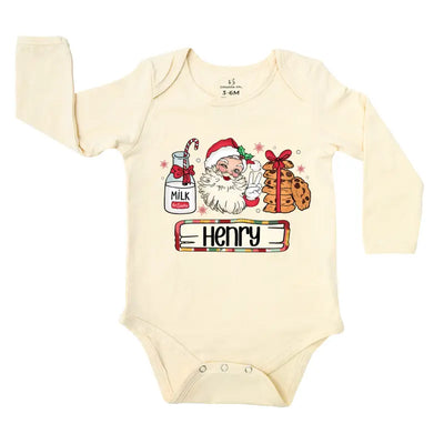 Personalized Christmas Santa Sweet Baby Onesie